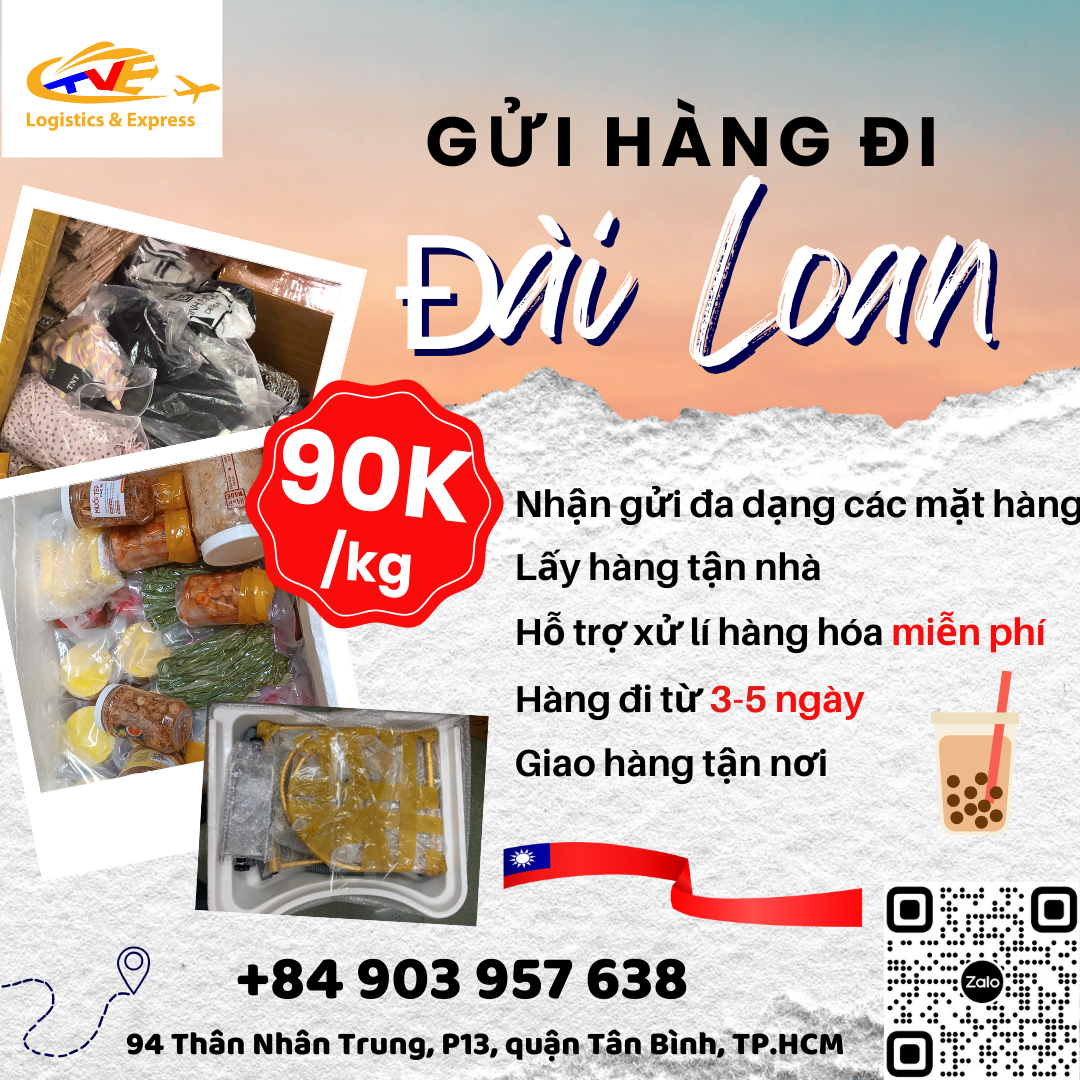 Gửi hàng đi Đài Loan